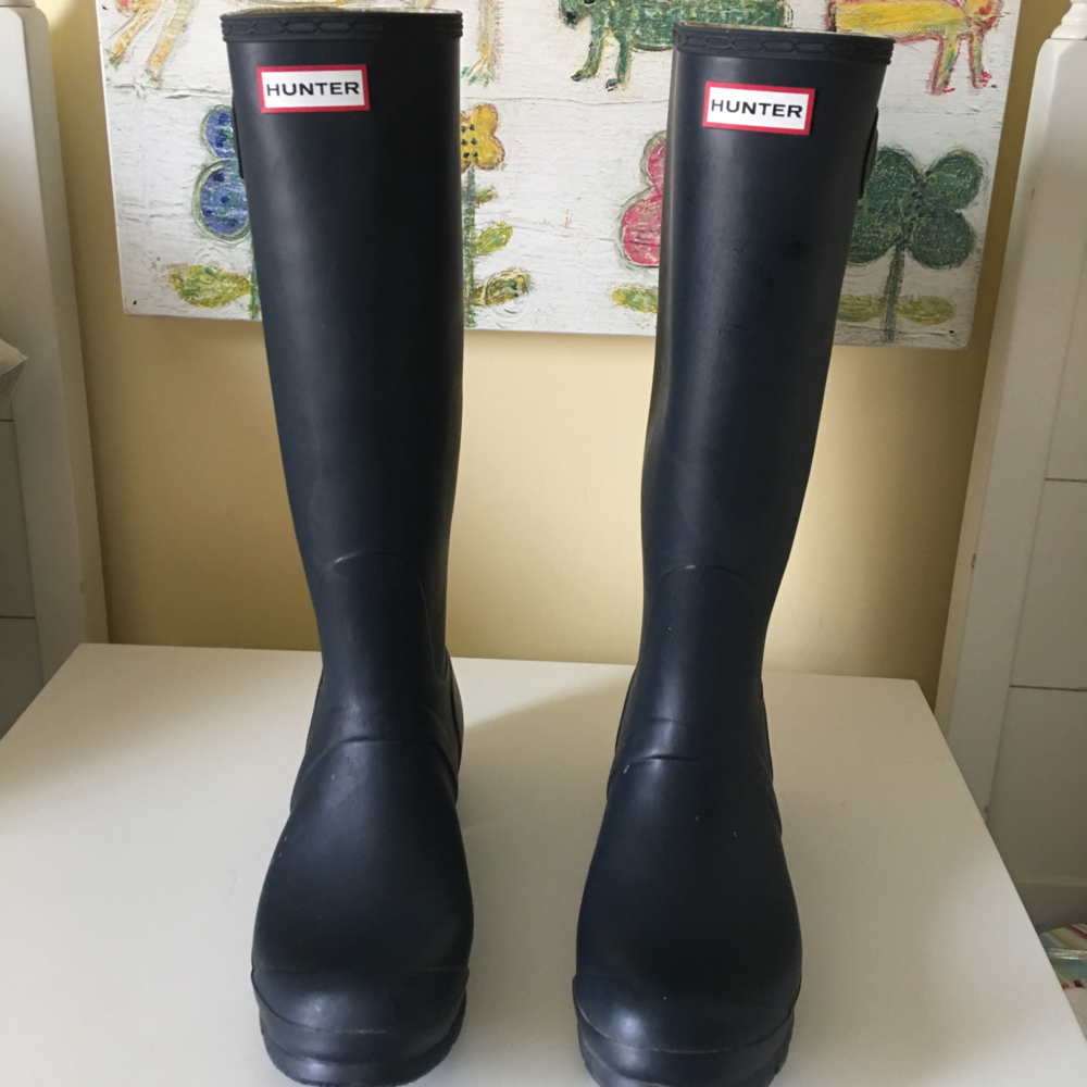 Hunter Matte Navy Rain Boots