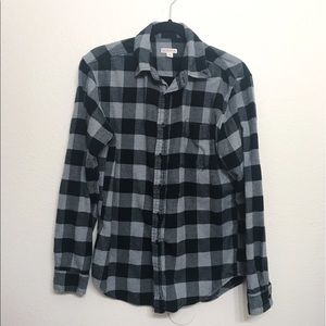 Men's Black/Grey Plaid Flannel - OBO