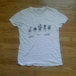 Rare Brandy Melville 'Plants Are Friends' T-shirt
