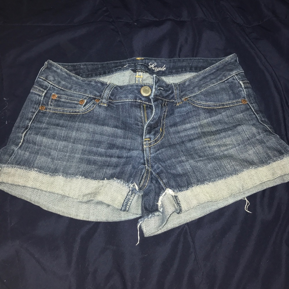 American eagle stretch denim shorts