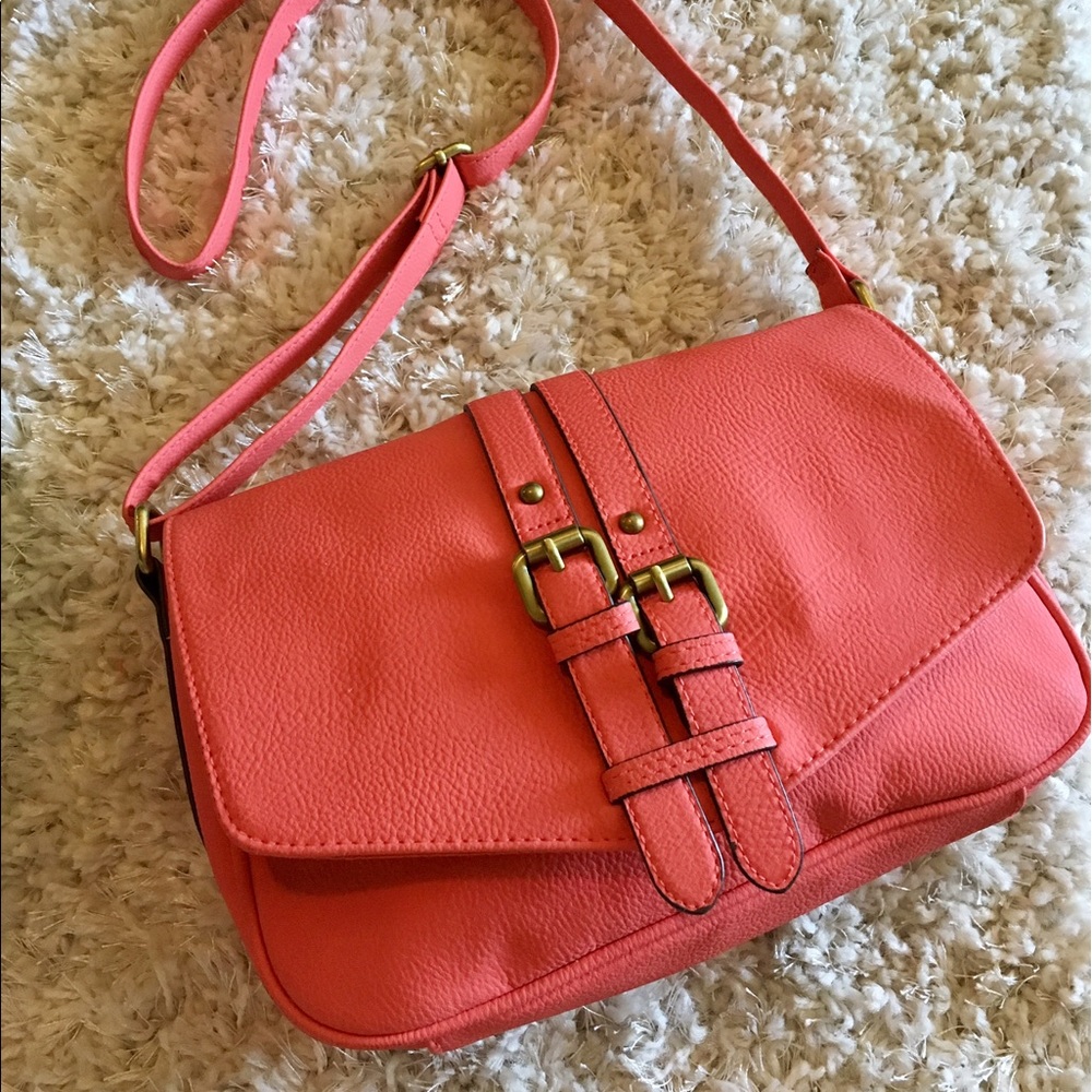 Merona Coral Crossbody Bag
