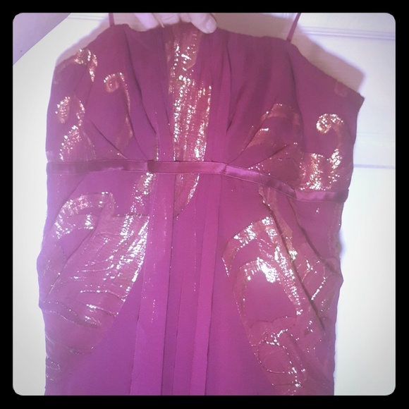 NWT!! Nicole Miller Strapless Silk Dress - Picture 2 of 8