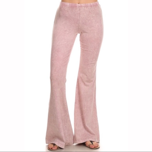 light pink flare pants