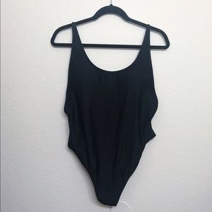 High Cut Black Swimsuit - OBO