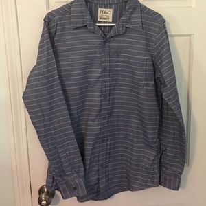 Chambray blue button up
