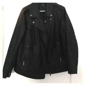 Plus size moto jacket