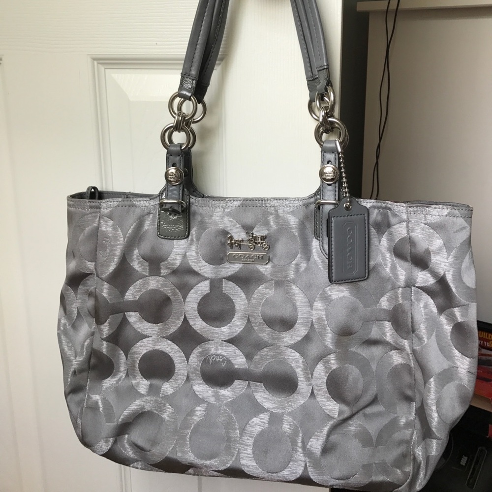 Coach signature shoulder bag