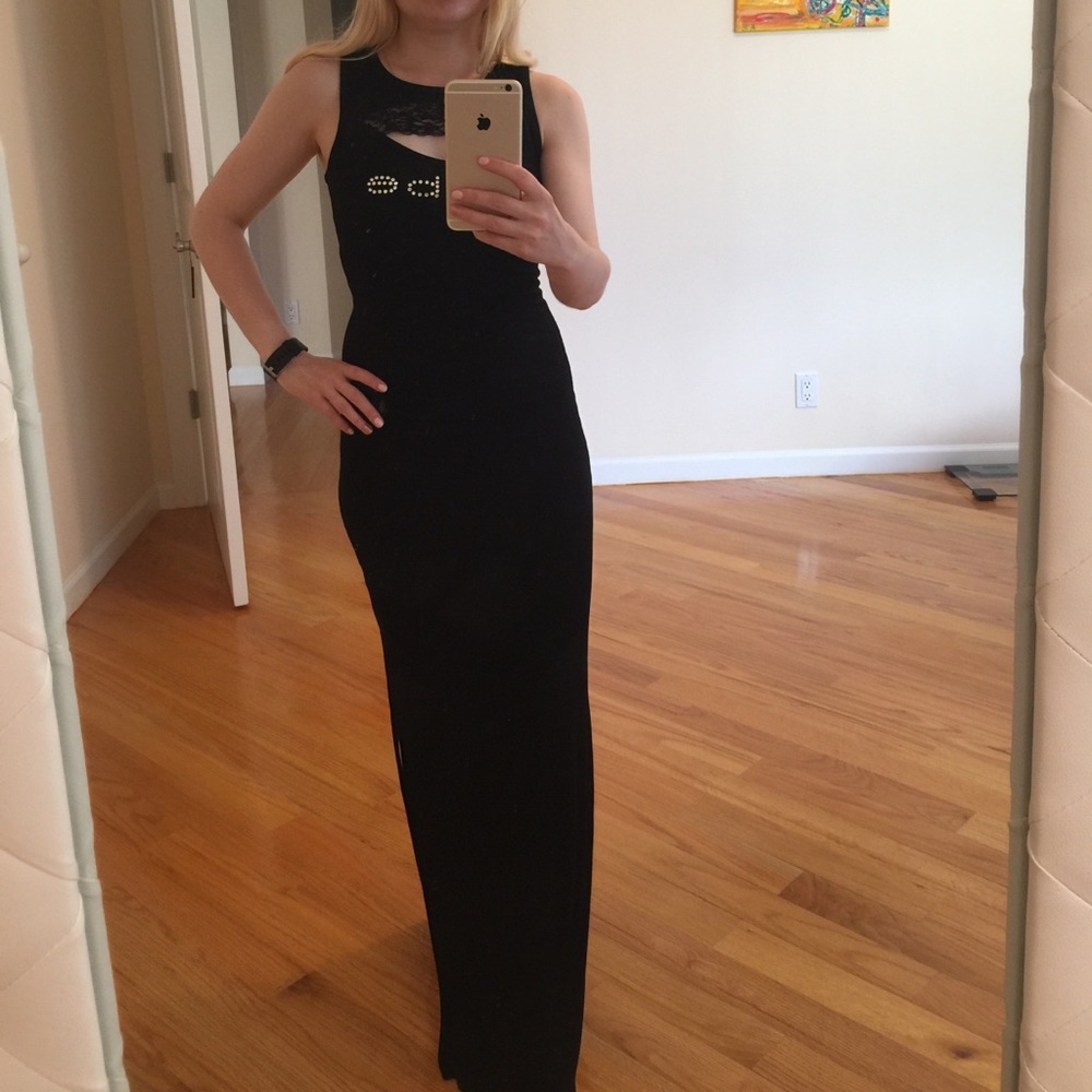 New BeBe Logo Maxi Dress size Xs