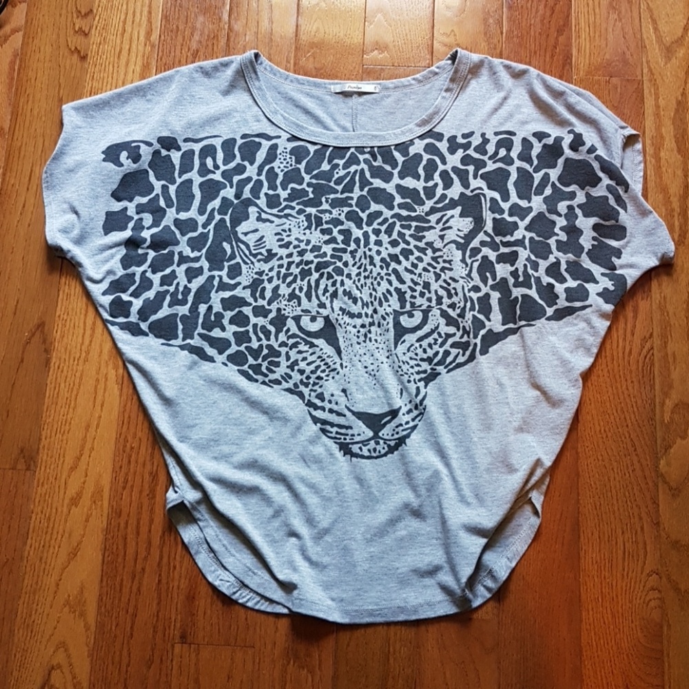Papaya Cheetah Print Top