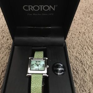 Croton watch with diamonds
