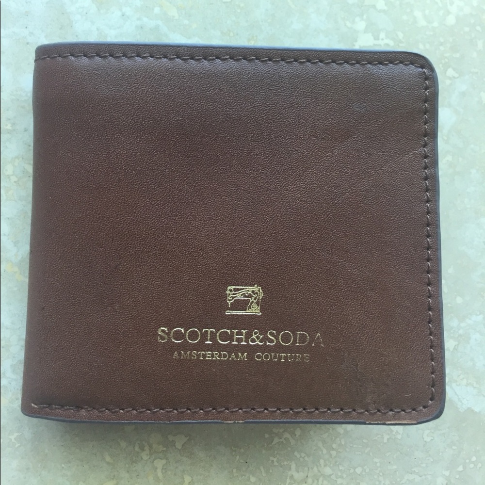 Scotch & Soda genuine leather men's wallet