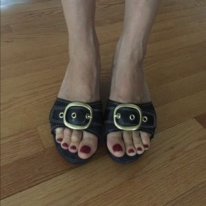 Coach Slip-On Platform Wedges