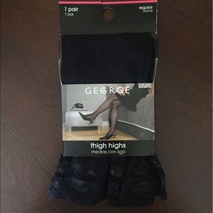 2 PAIR! Lace thigh highs - brand new in package!