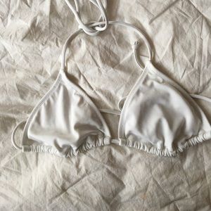 victorias secret white bikini top