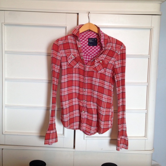 Orange lightweight flannel - Picture 1 of 1