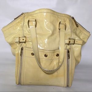 Yves St Laurent Downtown Ivory Bag