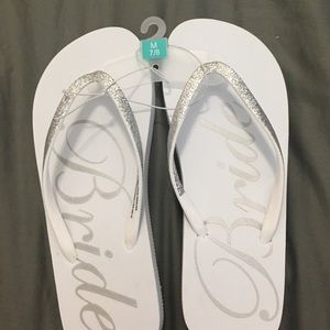 Bride flip flops