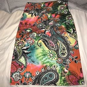 Paisley like pencil skirt