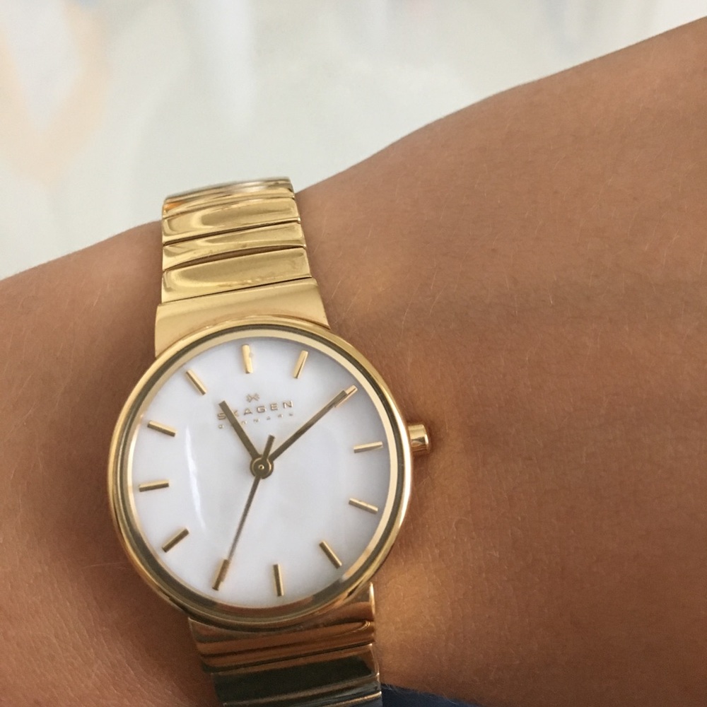 Skagen gold watch ---NEED TO FIND LINKS... N/A