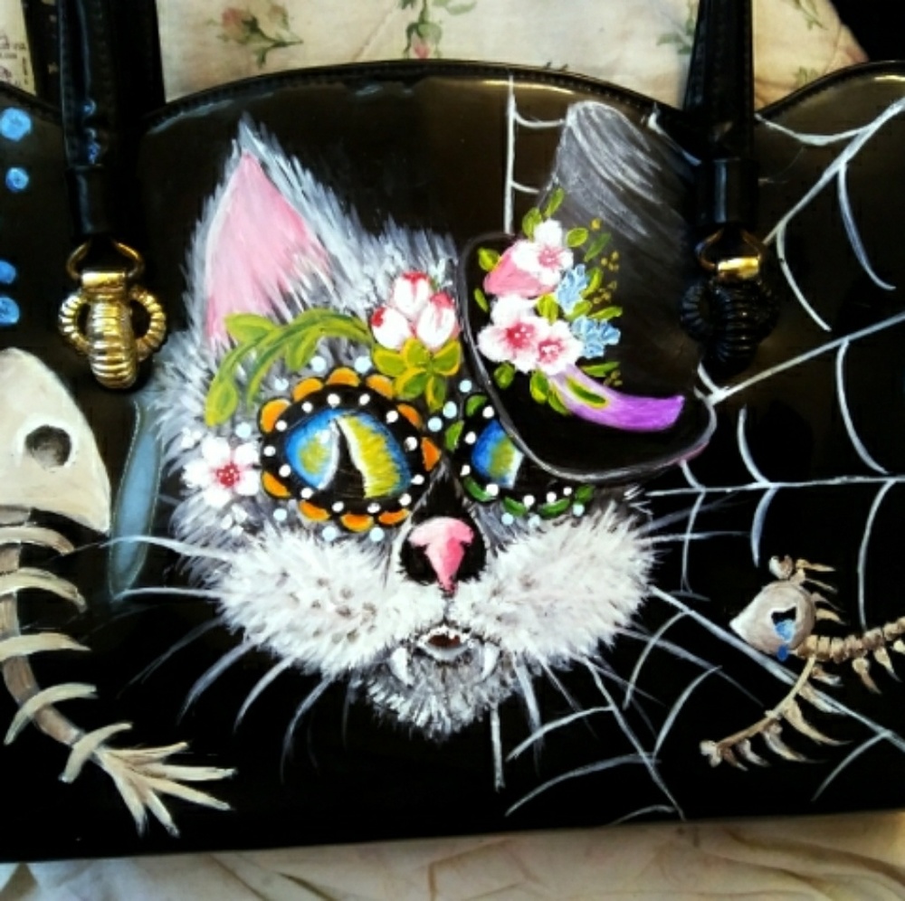 RESERVED - Do Not  buy Painted 50's Lewis Purse