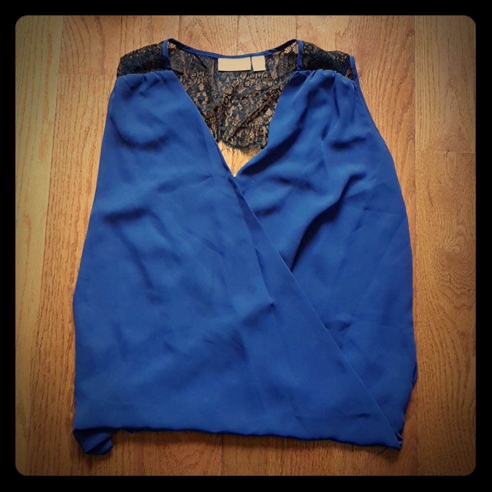 Lace Blue Top