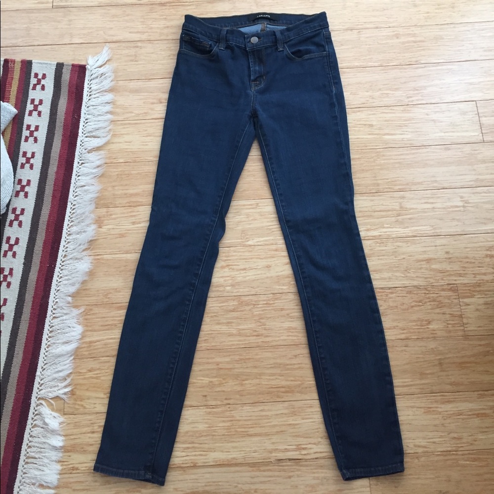 J Brand Skinny Leg Starless Mid Rise Jeans