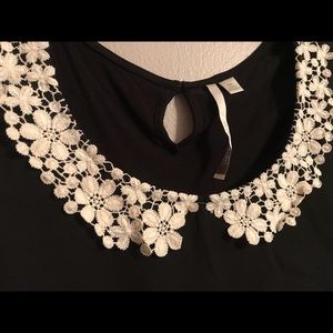 Peter Pan style collar blouse
