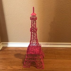 Large Pink Eiffel Tower Statue