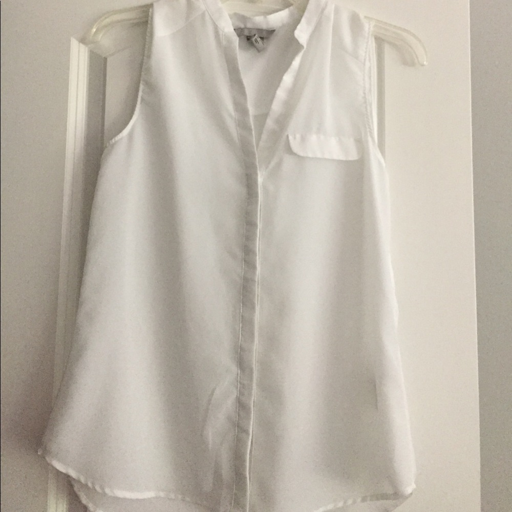 White silk H&M blouse