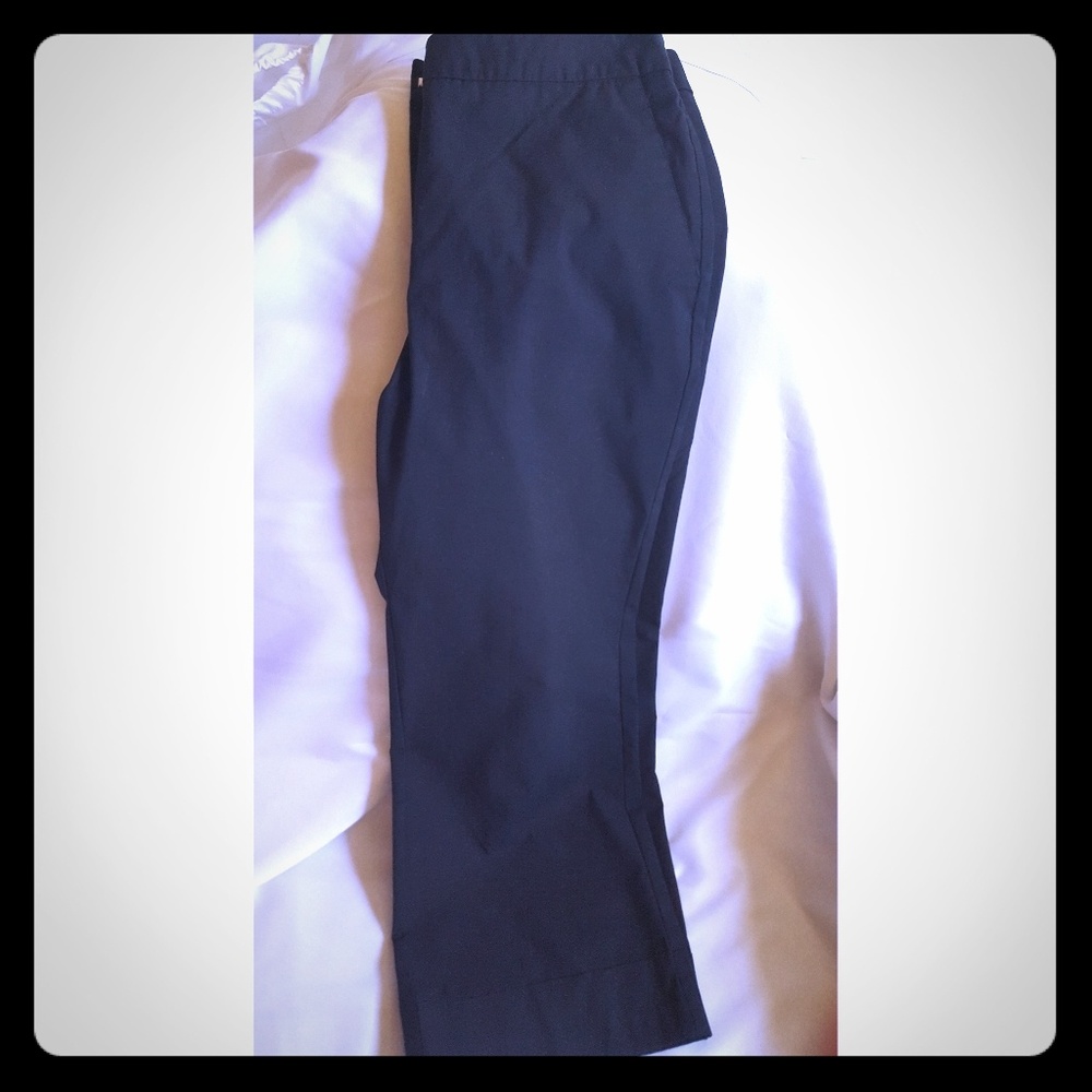 New York & Company Black Cuffed Ankle Pants