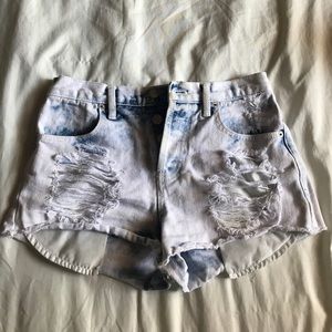 Denim shorts