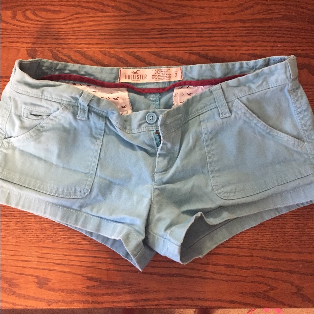 Teal blue hollister shorts