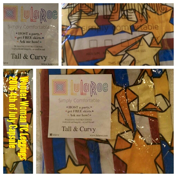 BNWT Lularoe AMERICANA TC Leggings - Picture 2 of 2