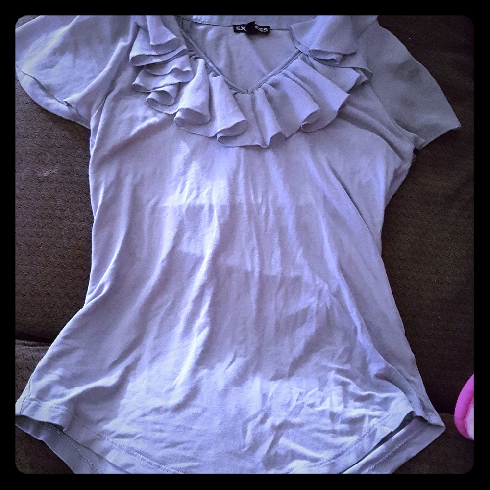 "3 for $25" Lavender/grey blouse Express S
