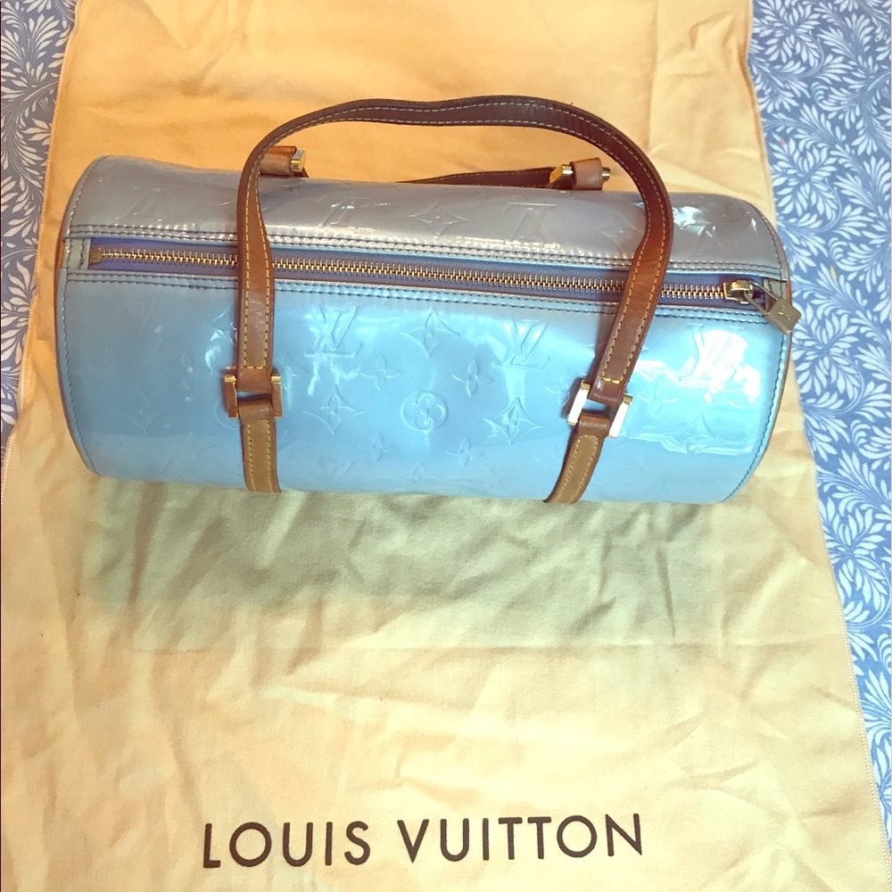 LOUIS VUITTON Lavender Vernis BEDFORD Barrel Bag
