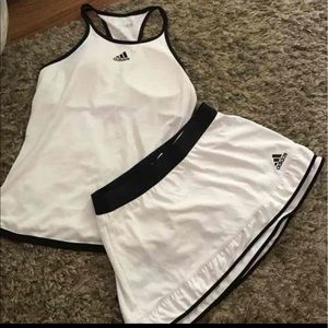 Adidas 2 piece skirt set size medium/large