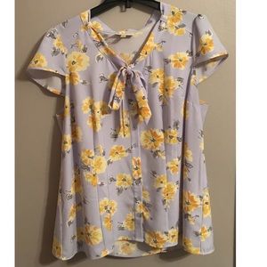 Modcloth floral blouse