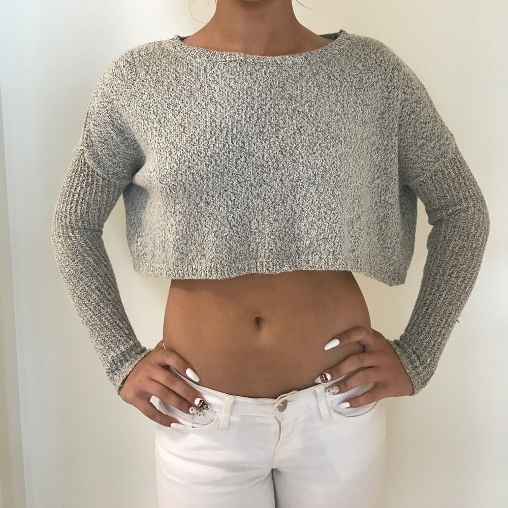 Cropped Knit Sweater