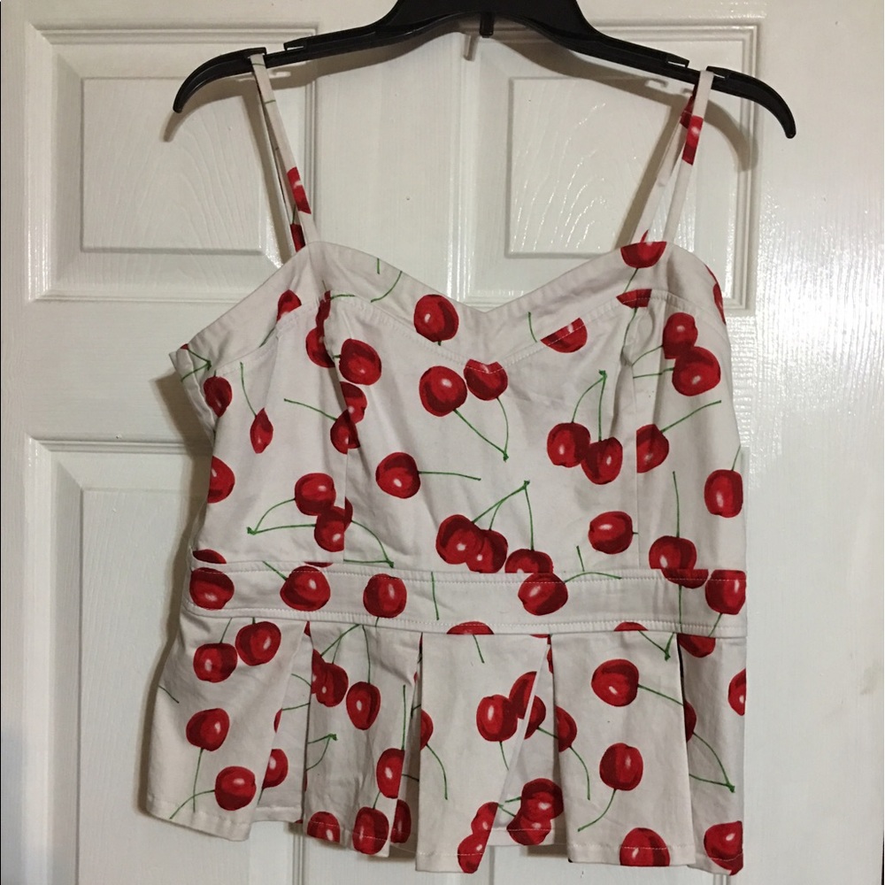 Marilyn Monroe Cherries Peplum Top
