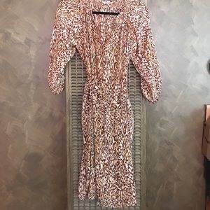 Tucker Leopard Print Silk Dress