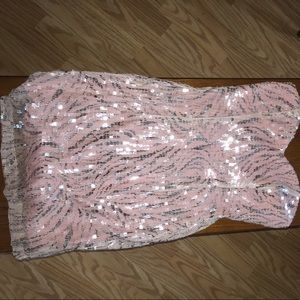 Sequined mini dress