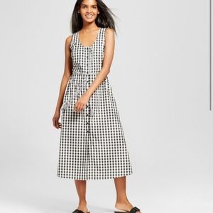 ❌sale❌ who what wear gingham plaid cut out dress