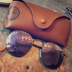 Rayban round flash lens sunglasses