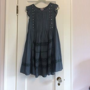 Blue anthropologie dress