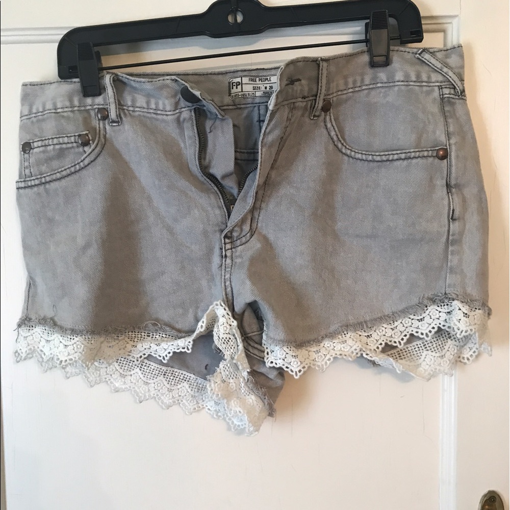 Free People Crochet Detail Short