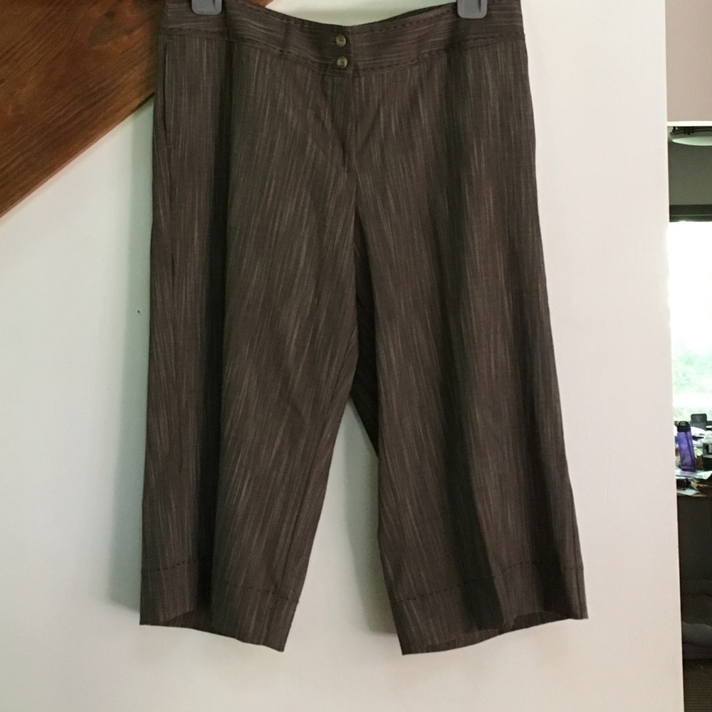 j Jill cropped pants 18P brown weave