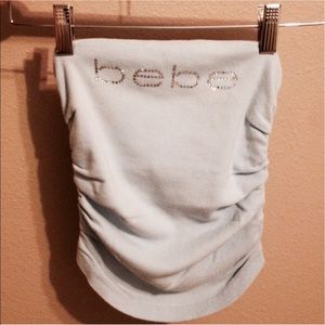 BEBE RHINESTONE TUBE TANK