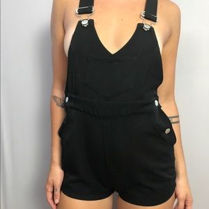 Nasty Gal Black Buckle  Overall