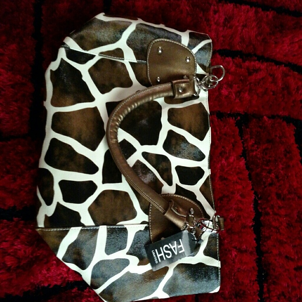 Animal print handbag