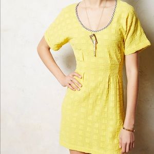 Ace and Jig Yellow Fabric